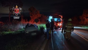Adolescente morre e três pessoas ficam feridas em acidentes de trânsito (CBMDF/Divulgação - 04.11.2022)